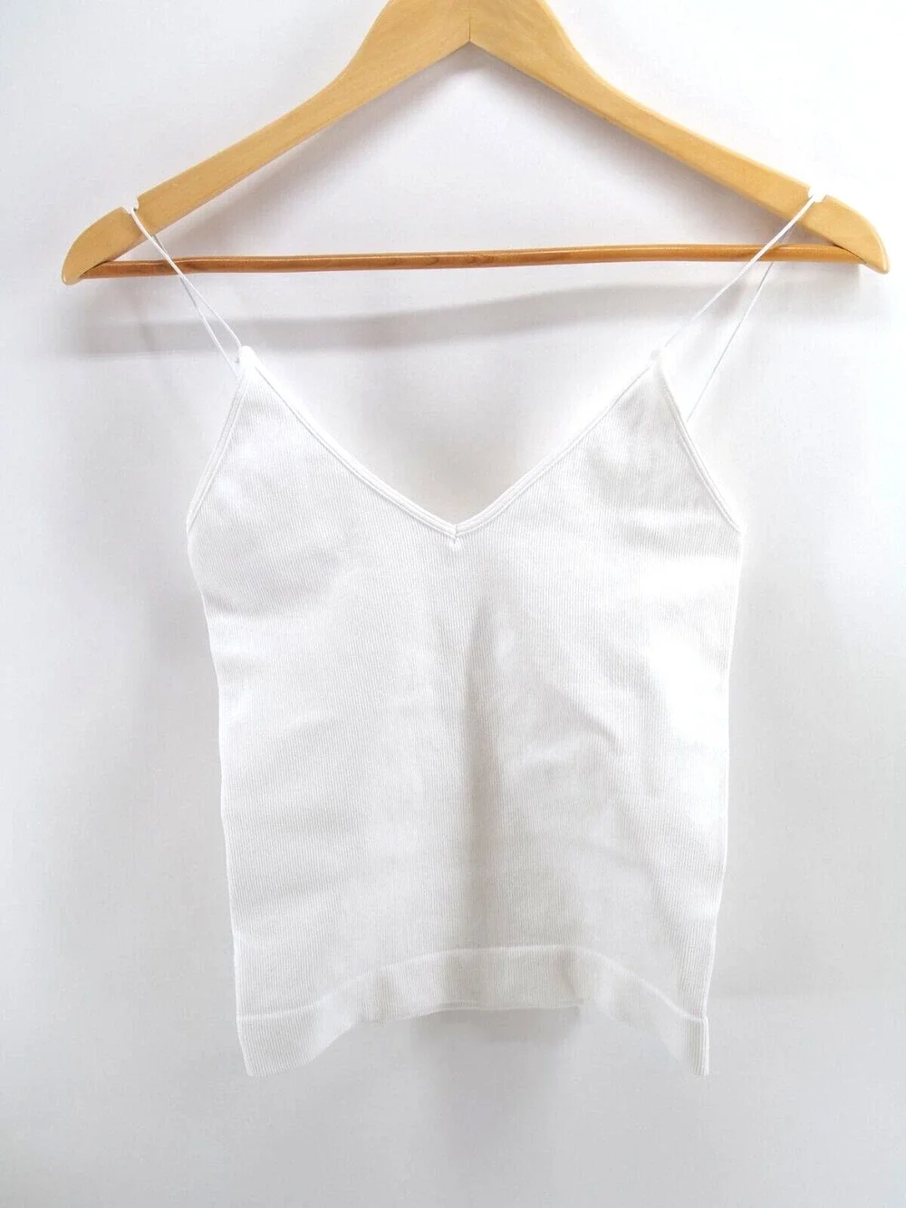 SLEEVELESS TANK TOP MEDIU MAURA WOMENS STRETCHY WHITE